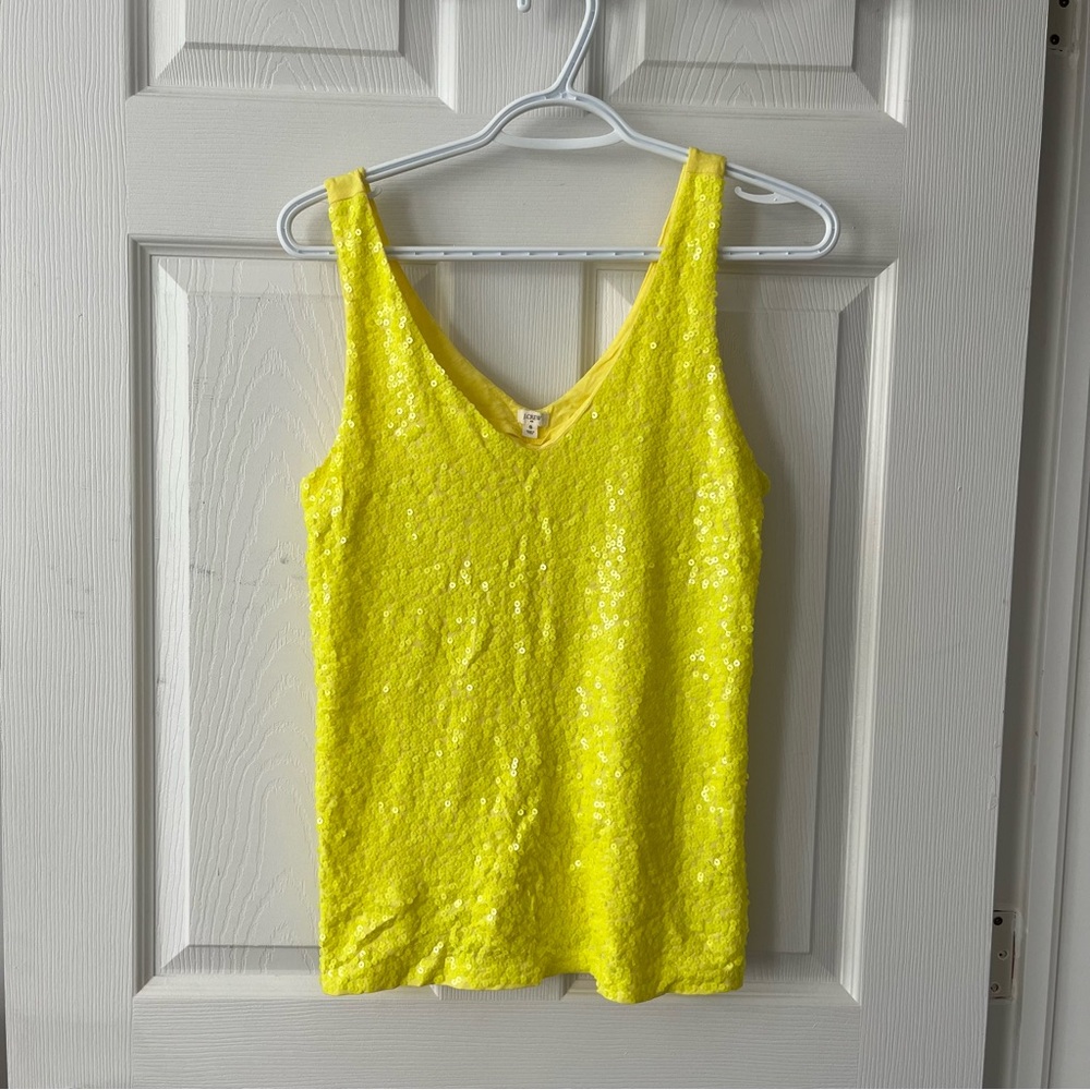 J. Crew sequin tank top, S